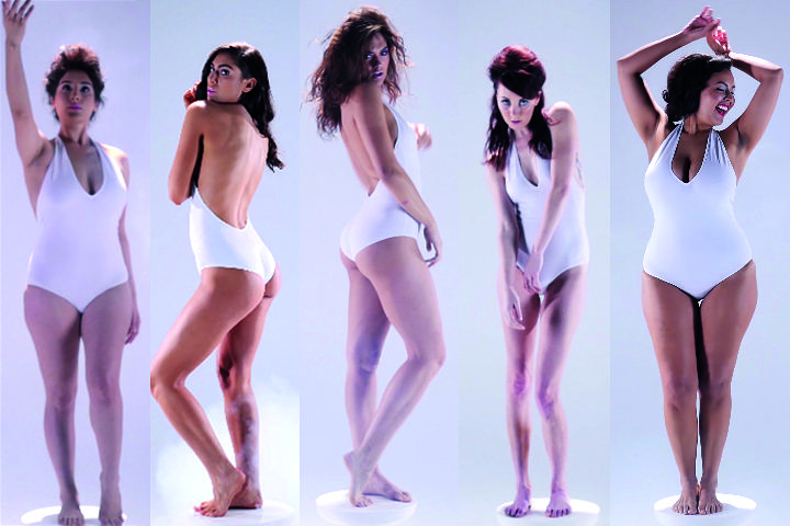 Cada mujer representa el estereotipo de belleza en distintas etapas de la humanidad. (YOUTUBE)