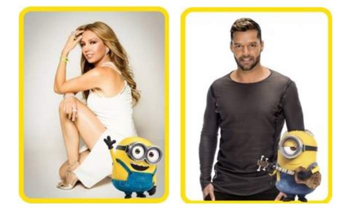 La promotora de la película explicó que Thalía y Ricky Martin, 'dos de los artistas latinos de mayor proyección a nivel internacional, se unen a esta exitosa franquicia para prestar su voz a dos de los personajes primordiales de esta cinta'.