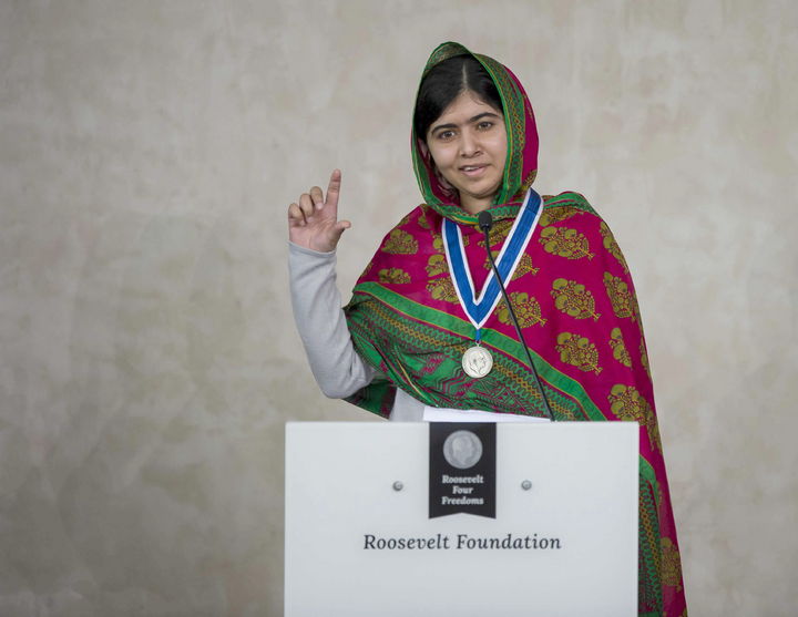 Secuestros. Malala pidió a la comunidad internacional no olvidar a las niñas nigerianas que fueron secuestradas. (ARCHIVO)