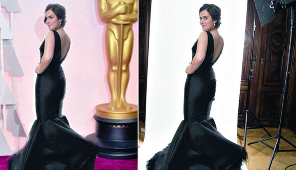 Invento. La actriz española Anna Allen dijo que había sido invitada a la ceremonia de los premios Oscar, quien incluso publicó una fotografía en la alfombra roja, pero fue un fotomontaje.