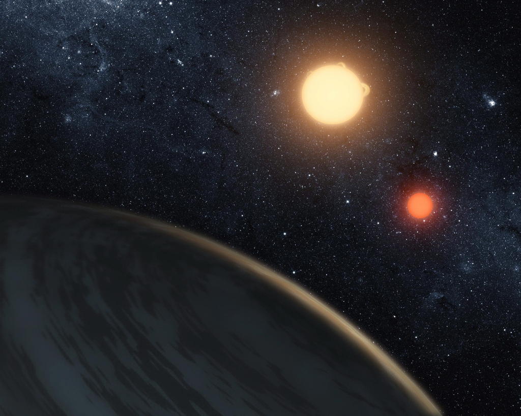 En los últimos años se han encontrado docenas de planetas con dos o tres estrellas madre.  (ARCHIVO)