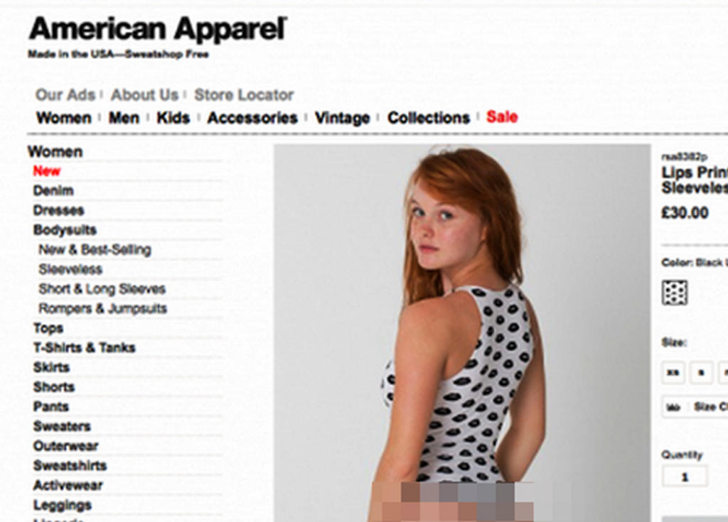 La ASA pidió a la firma de ropa que quitara la imagen de la modelo. (INTERNET)
