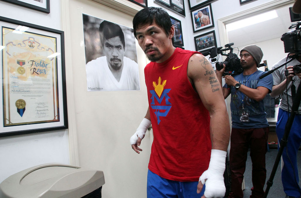 Manny Pacquio sigue con su preparación para la pelea. (Archivo)
