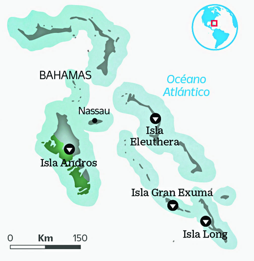 
Las Bahamas es un país compuesto por más de 700 islas en el mar Caribe.

