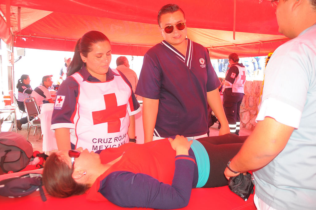 Atención médica.  Cruz Roja prestó 241 atenciones integrales a los feligreses que lo requirieron por golpes de calor, hipertensión e hipoglucemia, entre otras cosas.