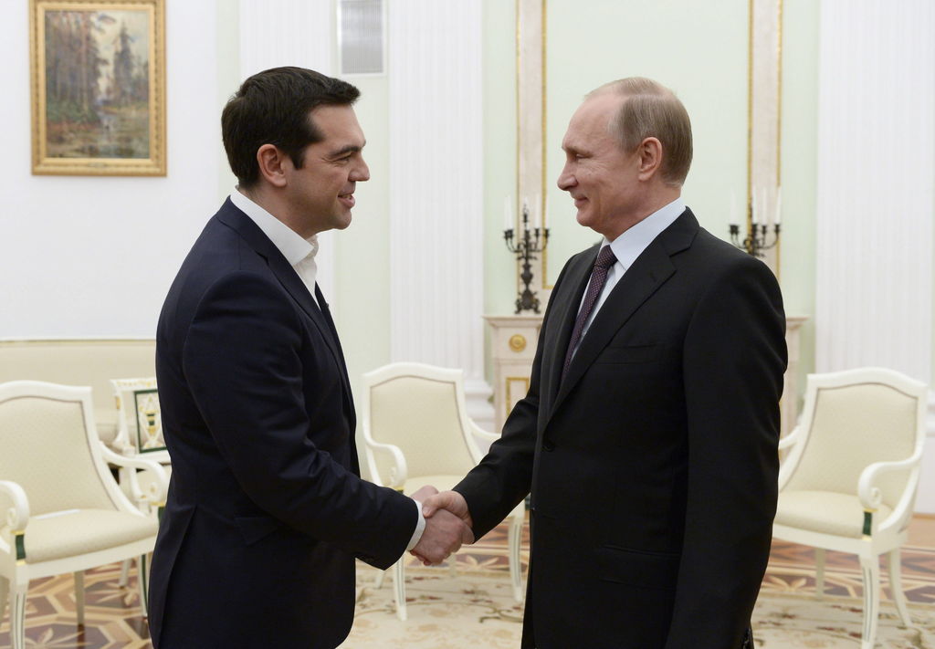 Polémica. Muchos comentarios generó la reunión del presidente Vladímir Putin y el primer ministro griego, Alexis Tsipras. 