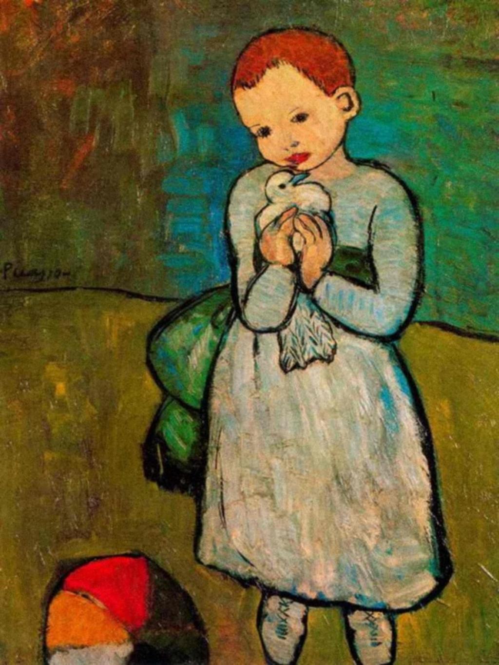 Niña con Paloma de Pablo Picasso