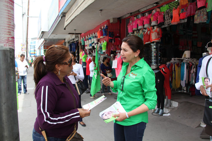 Recorrido. Rocío Rebollo estuvo en Ciudad Lerdo.