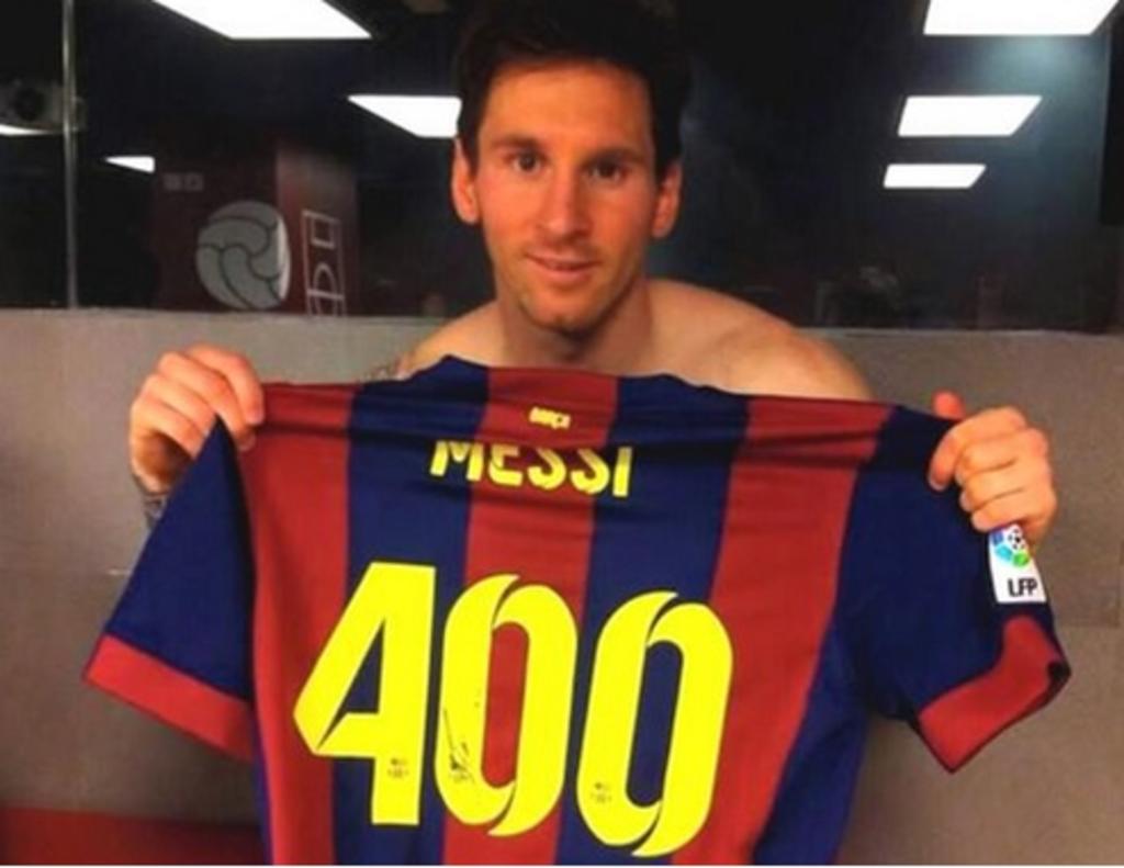 Leo, que alcanzó los 400 ante el Valencia, también dice en su Facebook que sin embargo “lo más importante es que conseguimos tres puntos en un partido muy difícil”