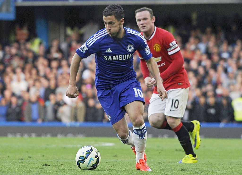 El belga Eden Hazard marcó el único tanto del encuentro, en una gran jugada con el brasileño Oscar.  (EFE)