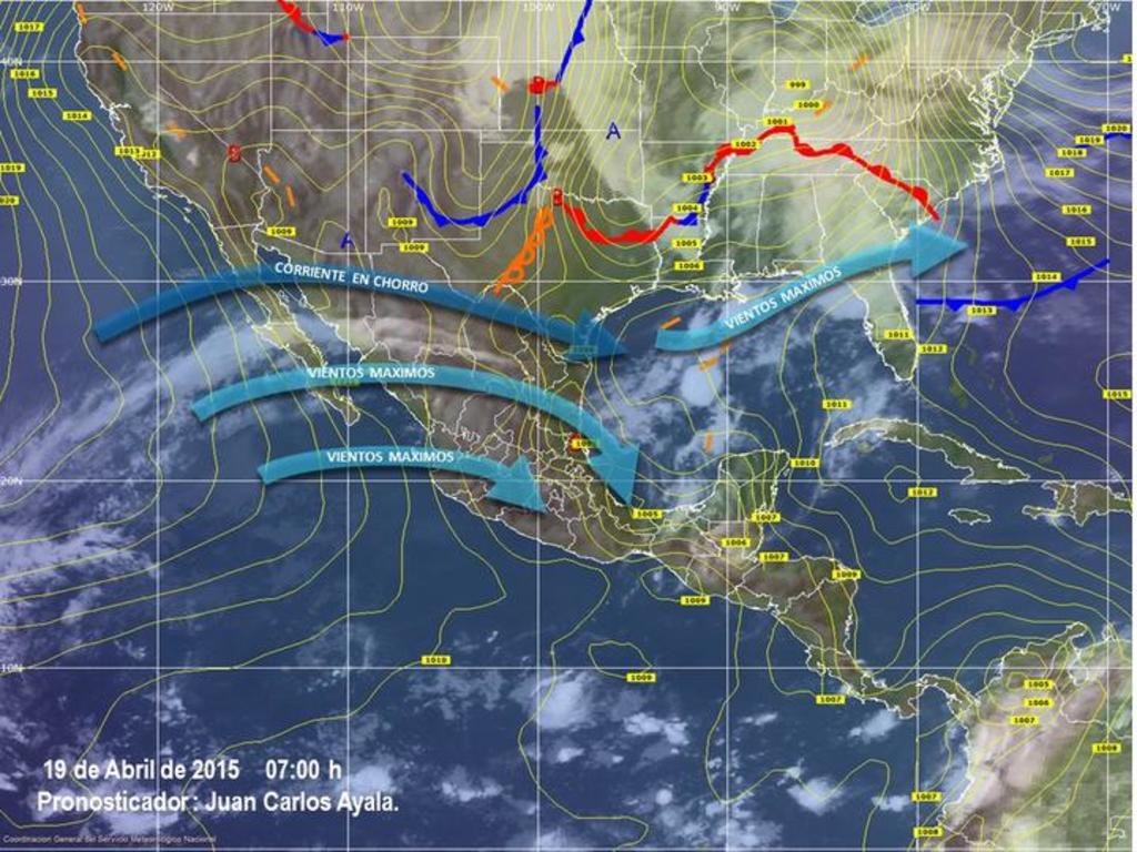 El SMN advierte que el posible frente frío 48 ingresará por los estados del norte de México, con desplazamiento hacia el sureste.
