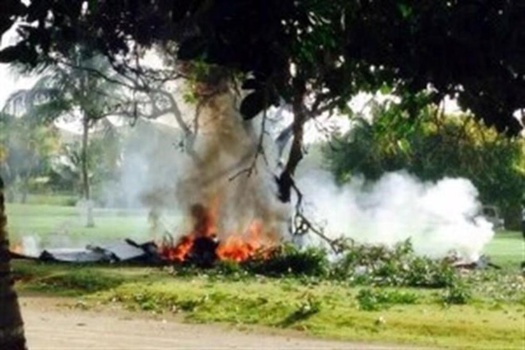 Siete personas murieron luego de que su avioneta se estrellara en el campo de golf Cocotal, de la zona turística de República Dominicana. (TWITTER)