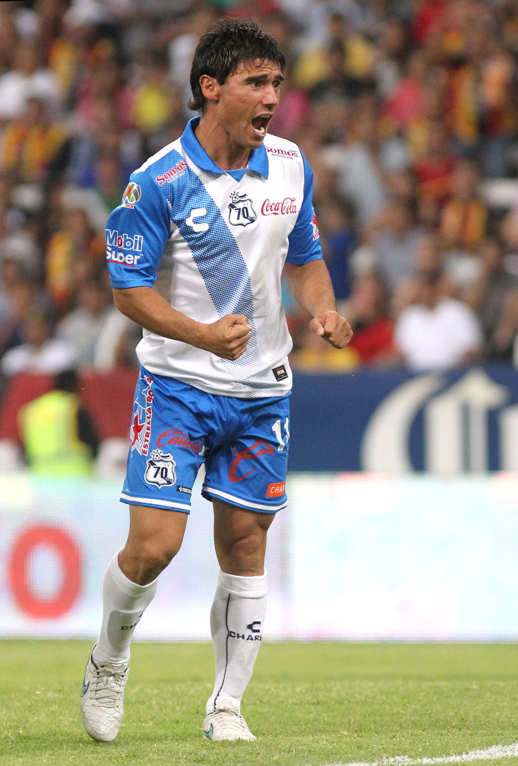 La figura. Matías Alustiza anotó en par de ocasiones para darle la victoria a la Franja del Puebla
