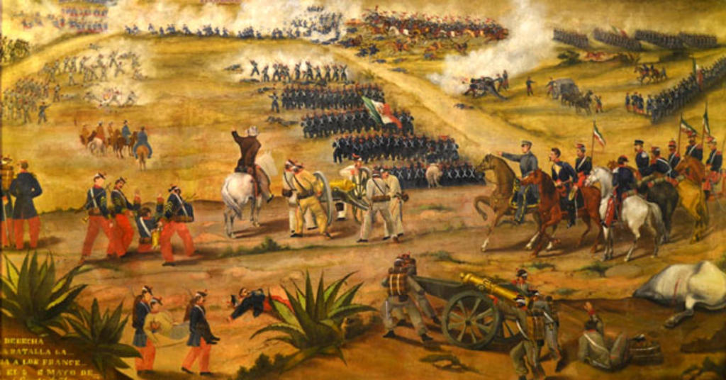 1862: Ocurre la Batalla de Puebla, el Ejército mexicano vence al Ejército  francés