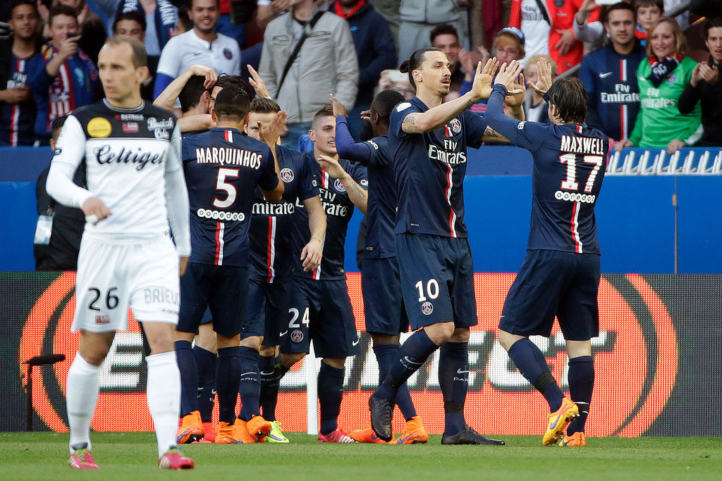 Con la victoria del viernes y la derrota del Lyon el sábado, el PSG es prácticamente el campeón de la Liga francesa. (AP)