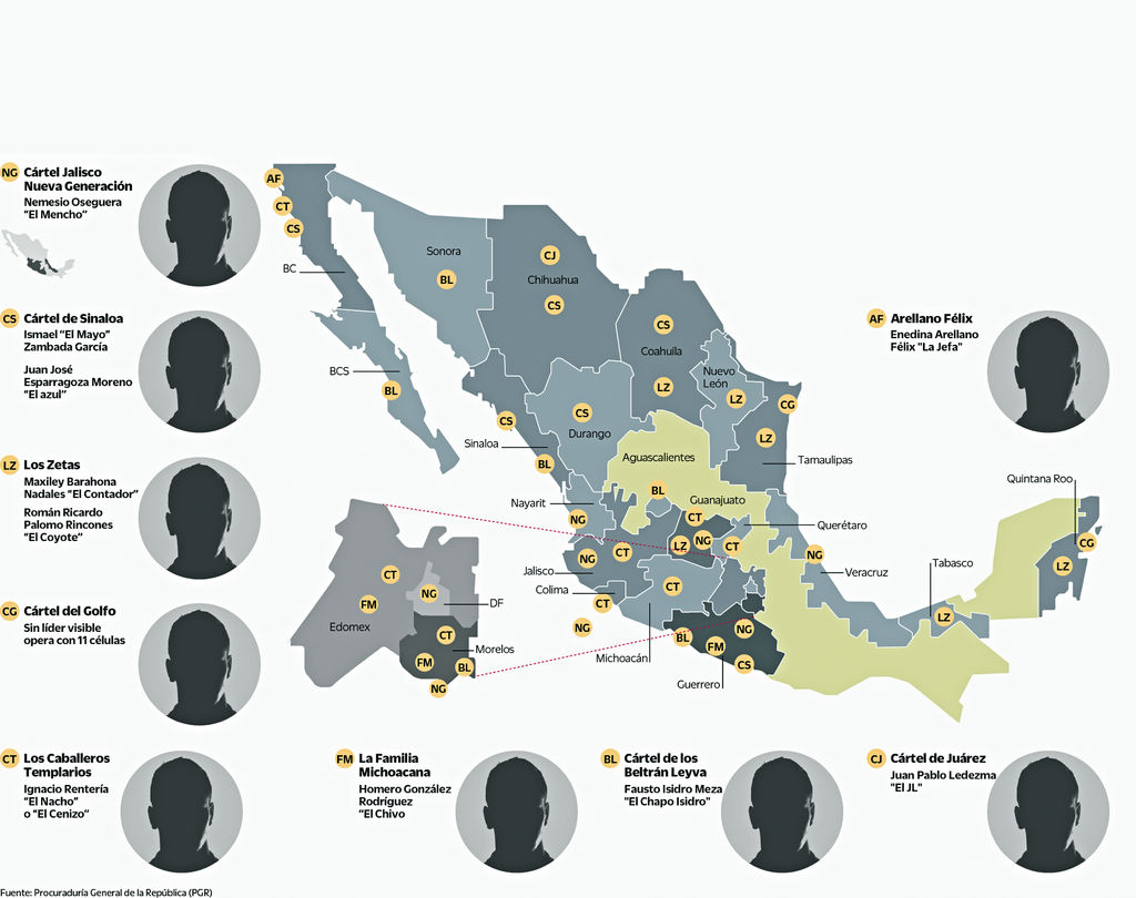 El nuevo mapa del narco El Siglo de Torreón