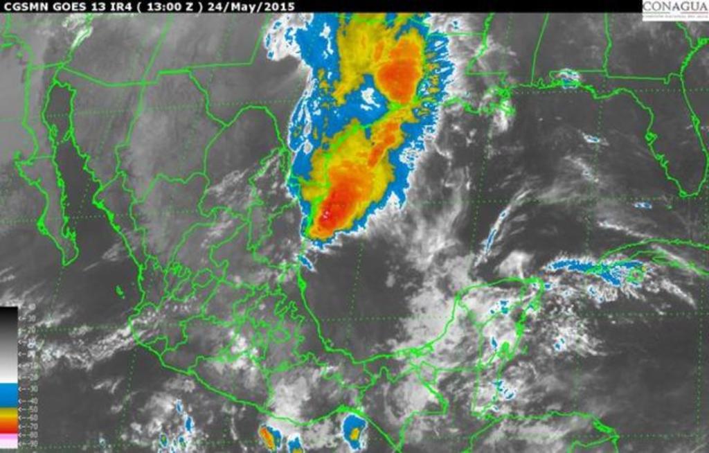 El frente frío 53 favorecerá potencial de lluvias muy fuertes acompañadas de tormentas eléctricas y caída de granizo en Tamaulipas.´(Especial)