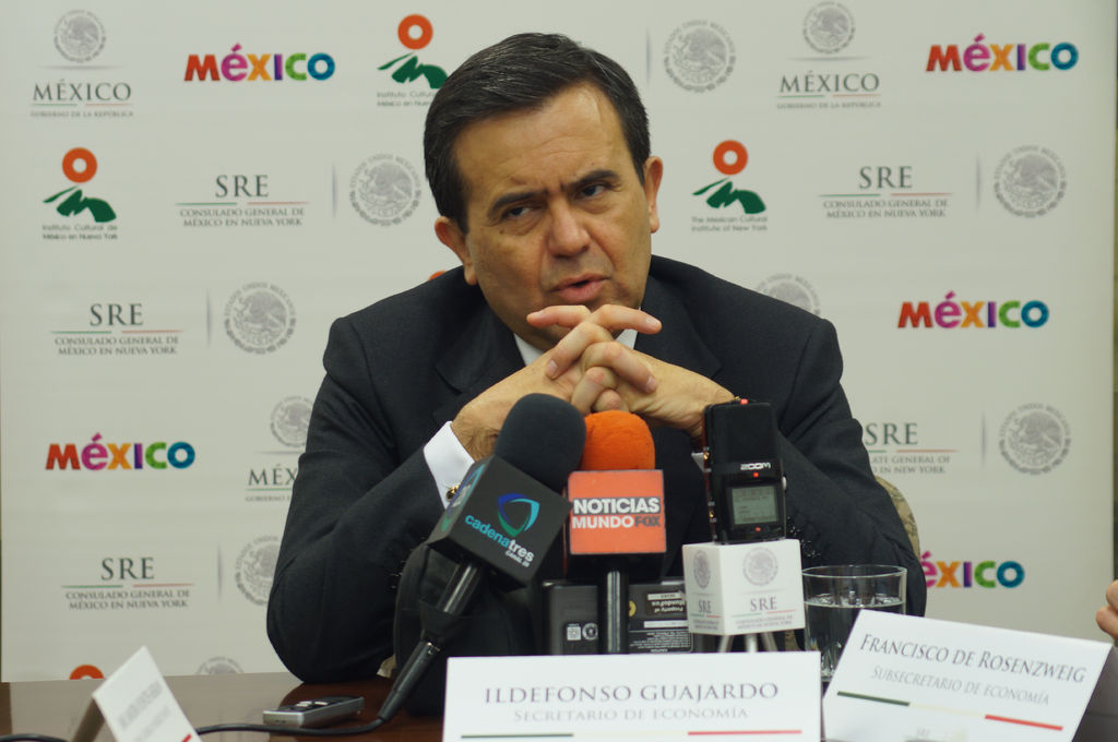 Ahorros. El secretario de Economía, Ildefonso Guajardo, señaló que la estrategia ha generado ahorros de 183 mil mdp.