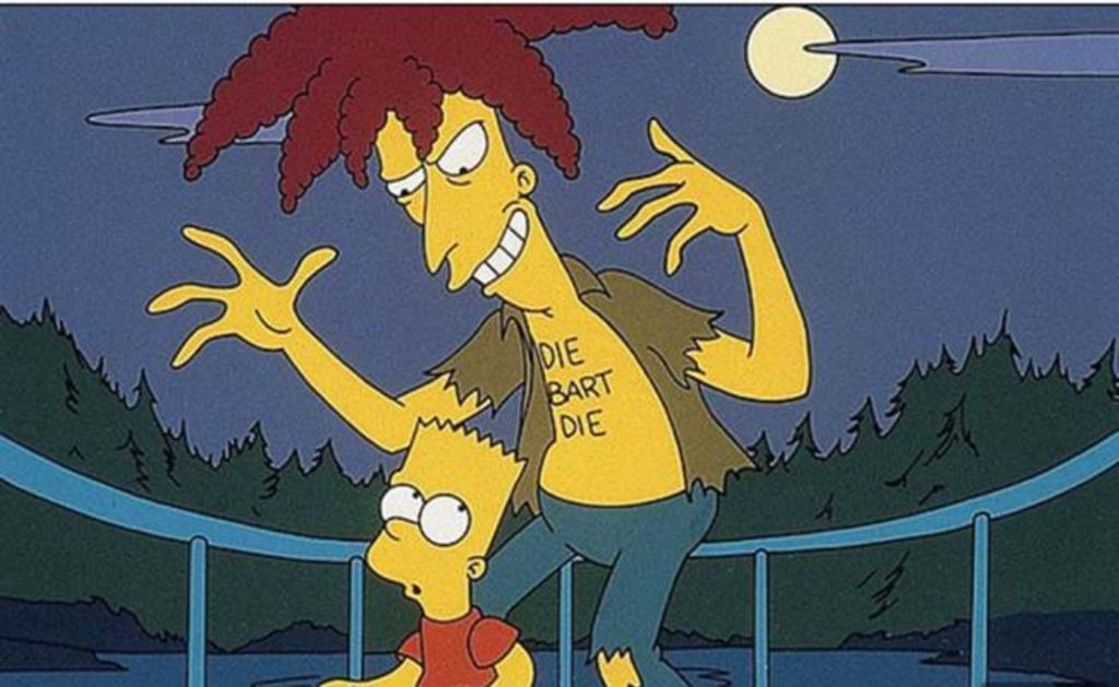 Crimen. 'Bob Patiño' juró desde la primera temporada del exitoso serial de televisión que se vengaría de 'Bart Simpson'.