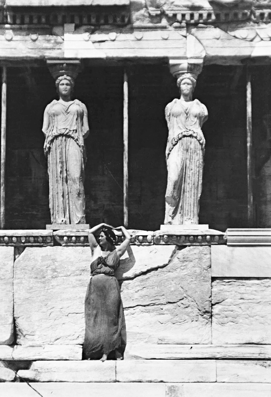 Isadora Duncan en el Partenón de Atenas, 1920.Foto: Edward Steichen.