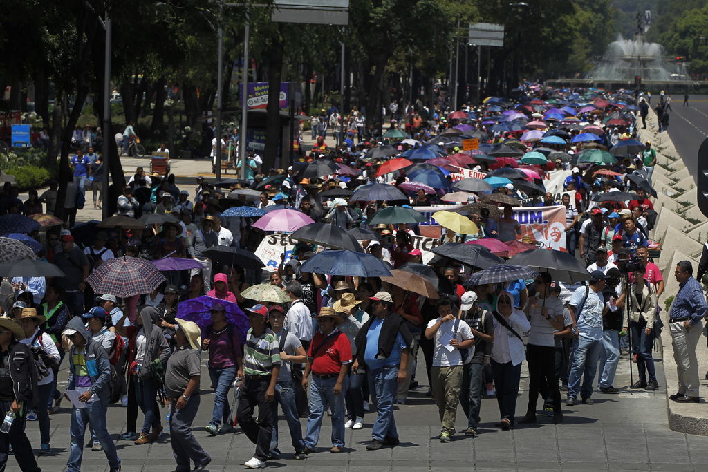 La CNTE realizará hoy una marcha del Ángel de la Independencia al Hemiciclo a Juárez. (Archivo)
