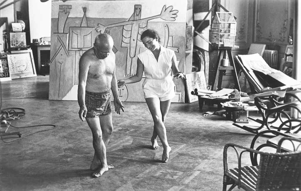 Pablo Picasso y Jacqueline Roque. Foto: Douglas Duncan.