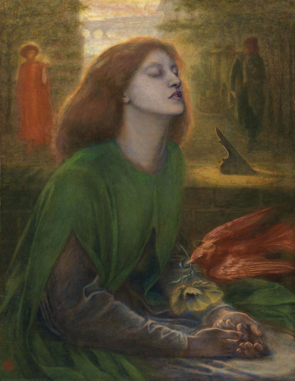 Beata Beatrix, Dante Gabriel Rossetti, 1864. Foto: Colección Tate.
