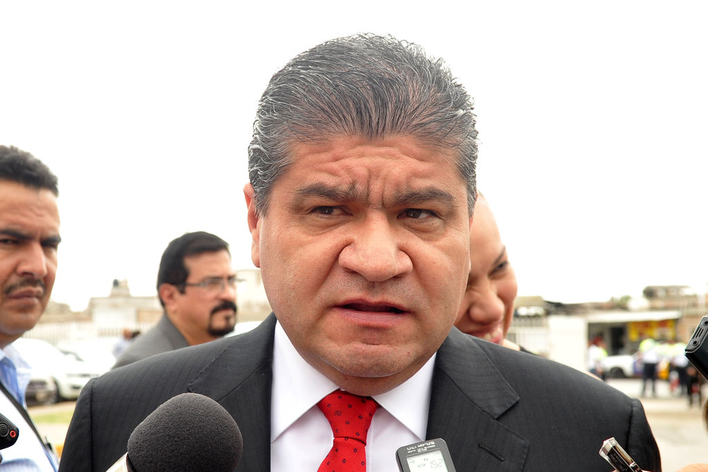 'En relación a cómo se encontró la planta tratadora, con el porcentaje de operación, que era algo inusual”. MIGUEL RIQUELME, Alcalde de Torreón.