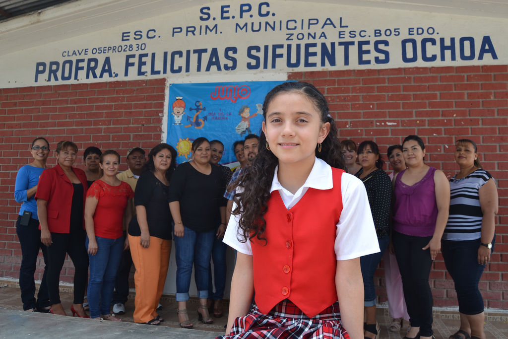 Ganadora. Judith Ayelen Teniente Vargas, de la primaria Felícitas Sifuentes, gana Olimpiada. (EDITH GONZÁLEZ)