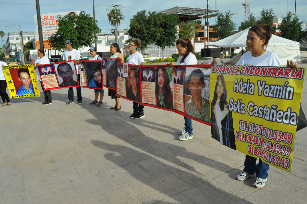 Esperanza. Las familias de personas desaparecidas que integran Vida, recordaron a sus hijos el 10 de mayo. (ARCHIVO)