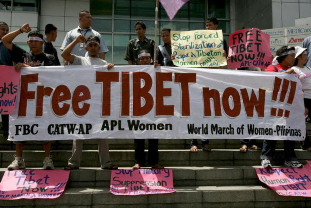 Manifestación a favor de la liberación del Tibet. (ARCHIVO)