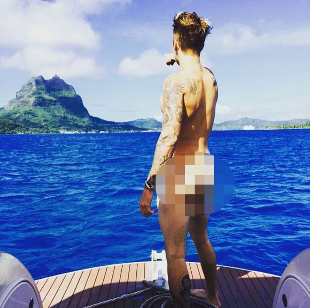 Justin Bieber causó tremendo alboroto al compartir una foto al natural mientras disfruta de sus vacaciones. (Instagram)
