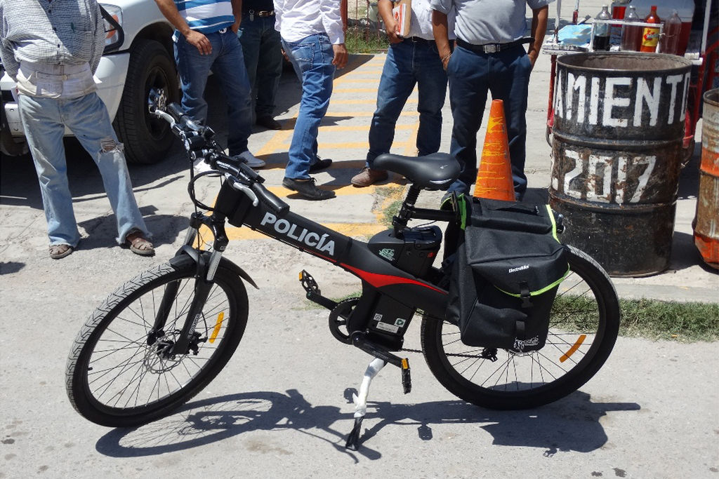 Vigilancia. Se adquirieron 10 bicicletas eléctricas para reforzar la vigilancia. (MARY VÁZQUEZ)