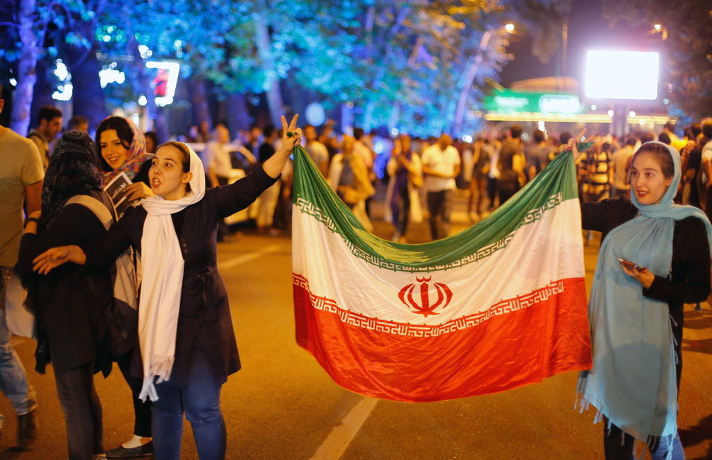 Iraníes celebraban el día en que se anunció que se había alcanzado el acuerdo. (EFE)