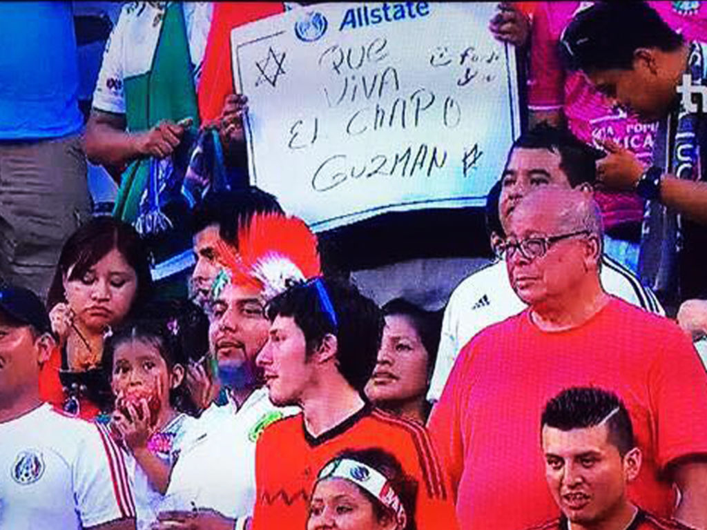 La imagen fue transmitida en televisión durante el juego México-Costa Rica. (ESPECIAL)
