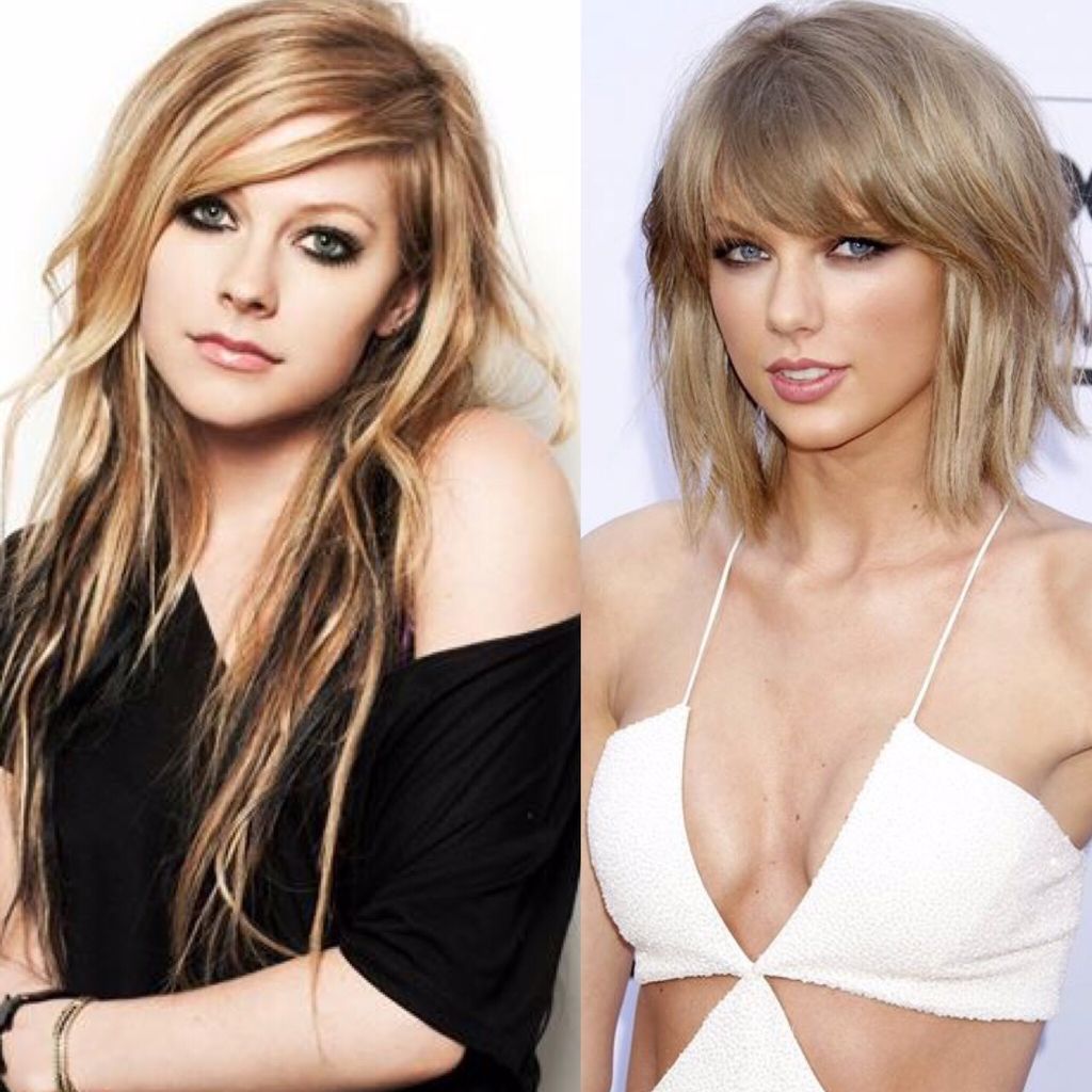 Avril Lavigne respondió a las comparaciones entre las fotos de ella con sus fanáticos y las de Taylor Swift. (Archivo)