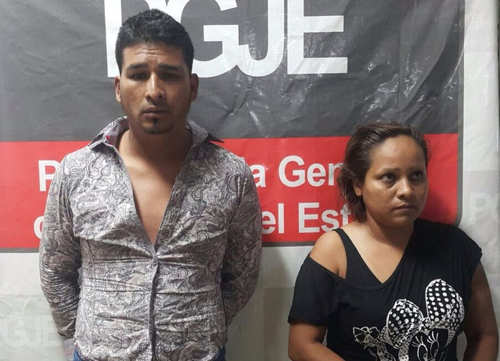 En hotel. Jesús y Ana Rocío fueron capturados por elementos de la Policía Investigadora por el delito de robo.