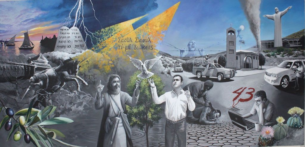 Sumando. La obra ubicada en el seminario de Torreón, hace parte no sólo del trabajo mural del artista lagunero Gerardo Beuchot, sino del arte religioso en México.