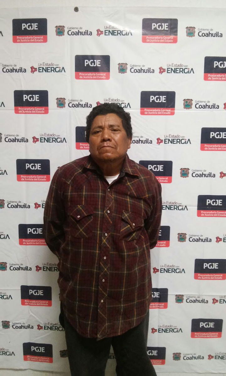 Detenido. Fue internado en el Centro de Reinserción Social de Torreón.