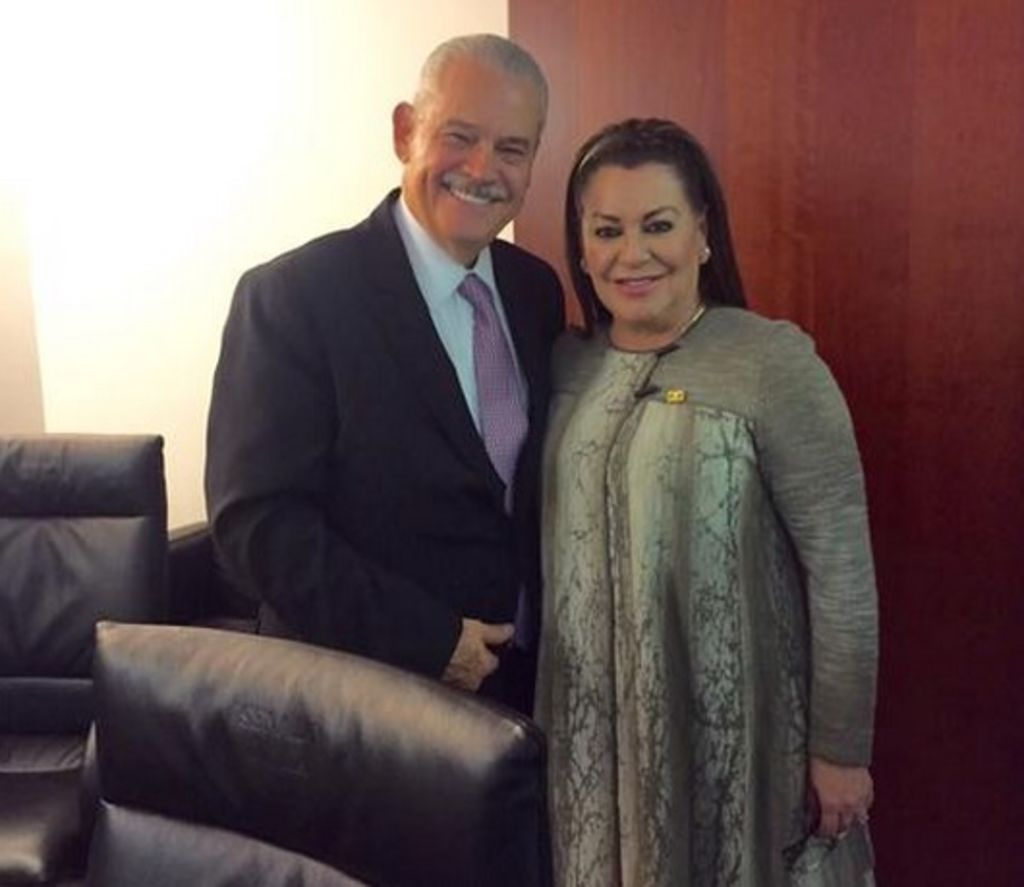 La senadora Leticia Herrera Ale  respaldó el nombramiento de Miguel Basáñez como embajador extraordinario y de México en Estados Unidos. (TWITTER)