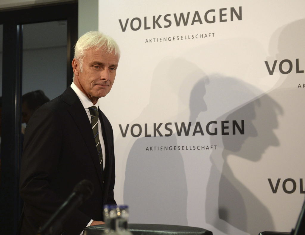 Nuevo presidente.  El recién nombrado presidente del grupo Volkswagen Matthias Müller.