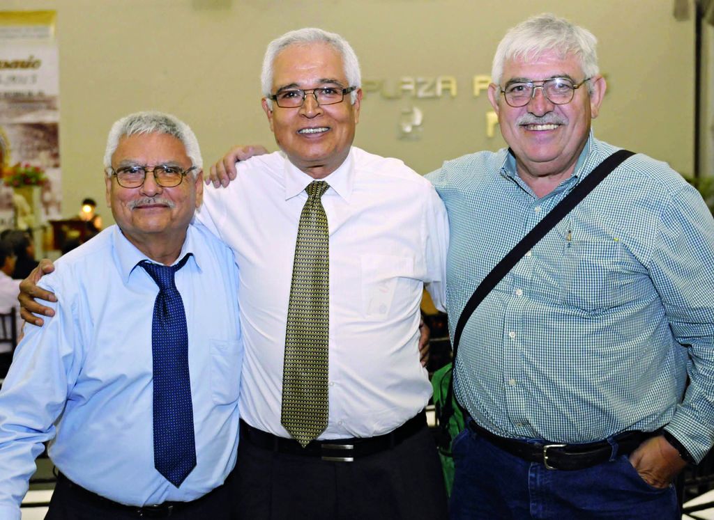 Pedro Medina, Ricardo López y Alejandro Lazalde.