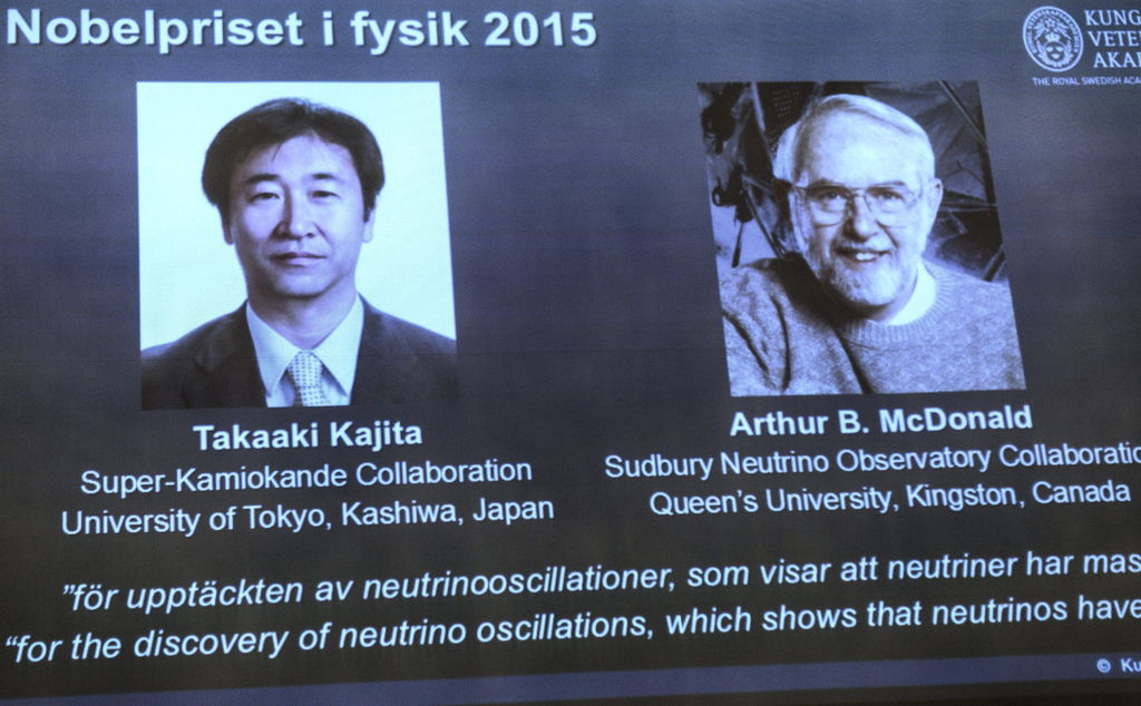 Enigma. Los dos científicos ganan el Premio Nobel por sus estudios de los neutrinos.