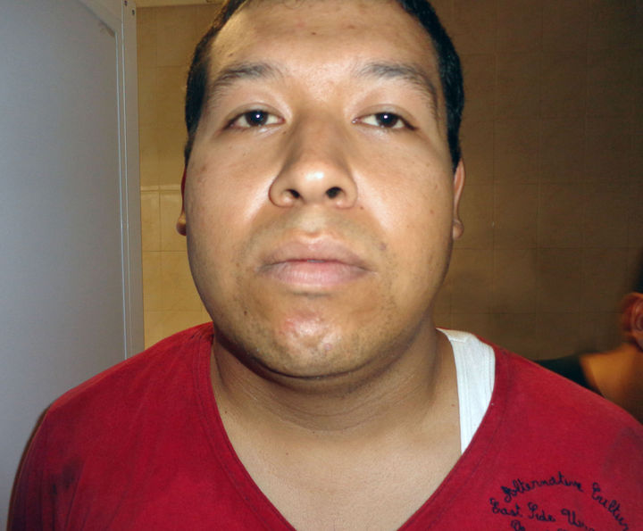 Detenido. Andrés Rivas León, de 23 años, quedó internado en la cárcel municipal.