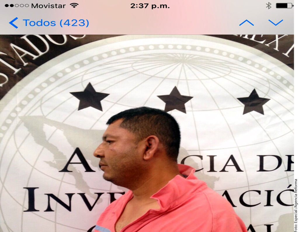 Cayó. La Agencia de Investigación Criminal (AIC) de la PGR detuvo en Toluca, Estado de México, a Jesús Areli Navarrete.