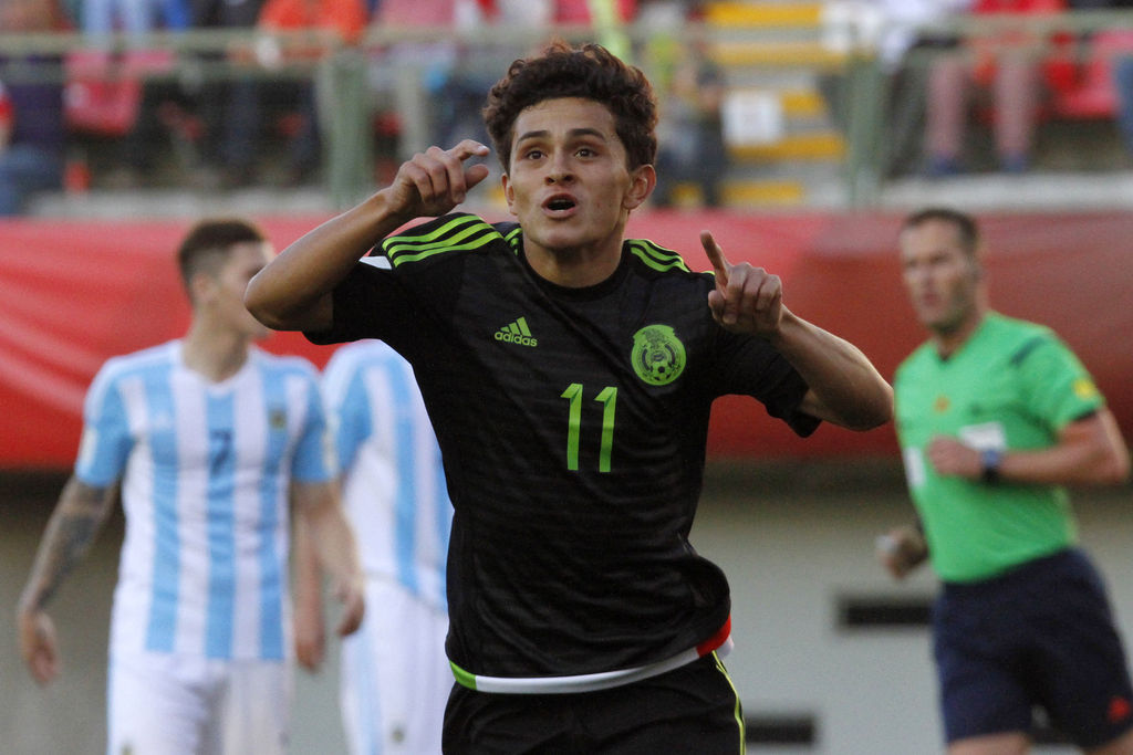 Kevin Magaña fue uno de los anotadores mexicanos en el triunfo ante la selección de Argentina. (Jam Media)