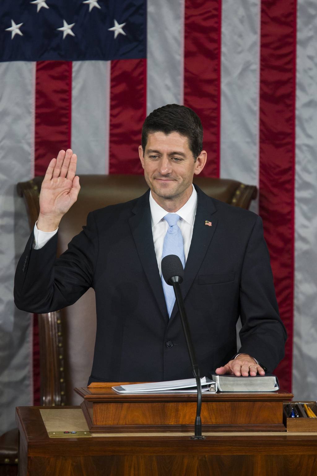 Nominación. Paul Ryan, nominado como representante de los republicanos en la Cámara Baja.