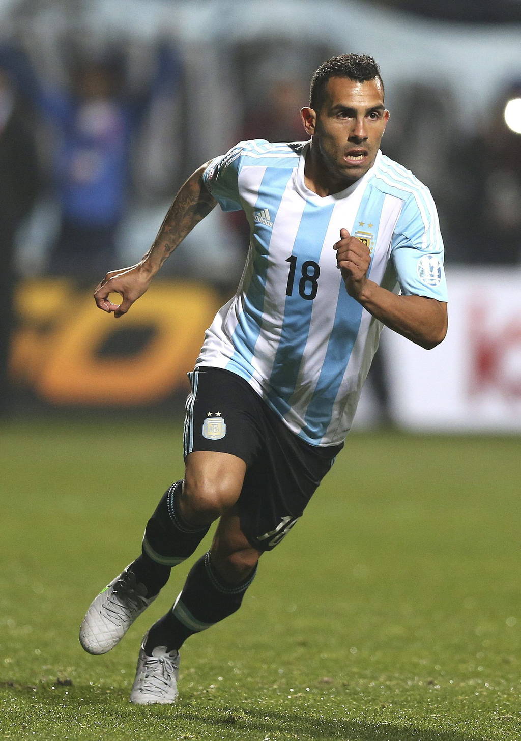 El delantero Carlos Tévez será baja para los próximos partidos de la selección argentina. 