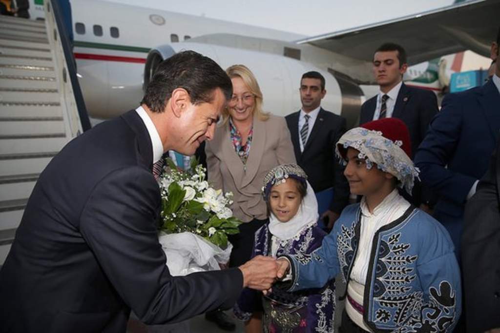 El presidente Peña Nieto llegó hoy a Turquía para participar en la cumbre del G20. (TWITTER)
