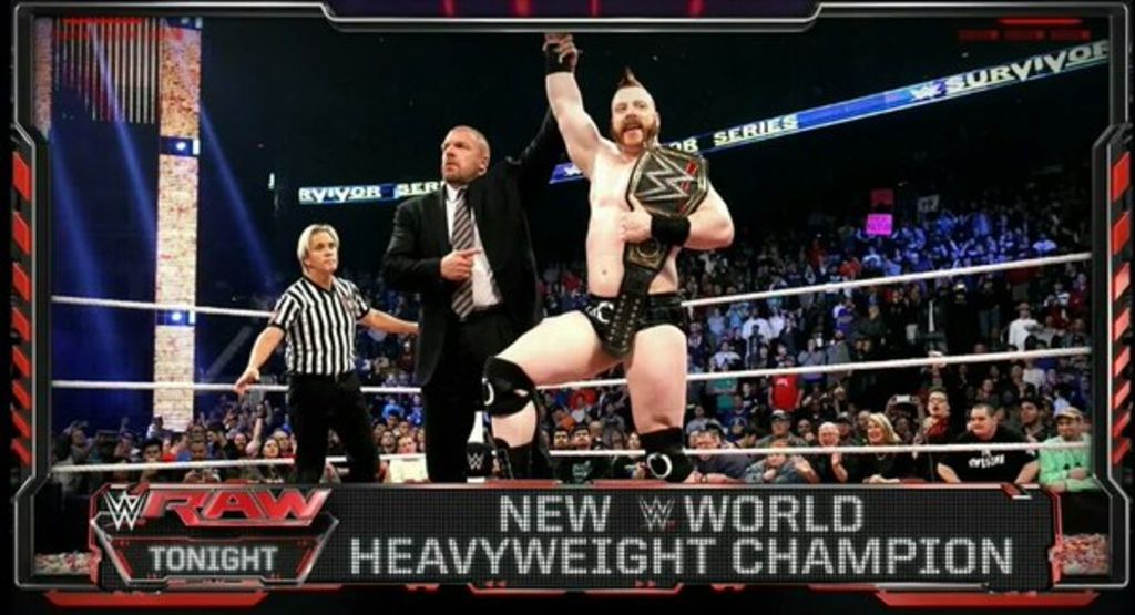 Unos instantes sobre el ring requirió Sheamus para proclamarse campeón de peso completo de WWE.